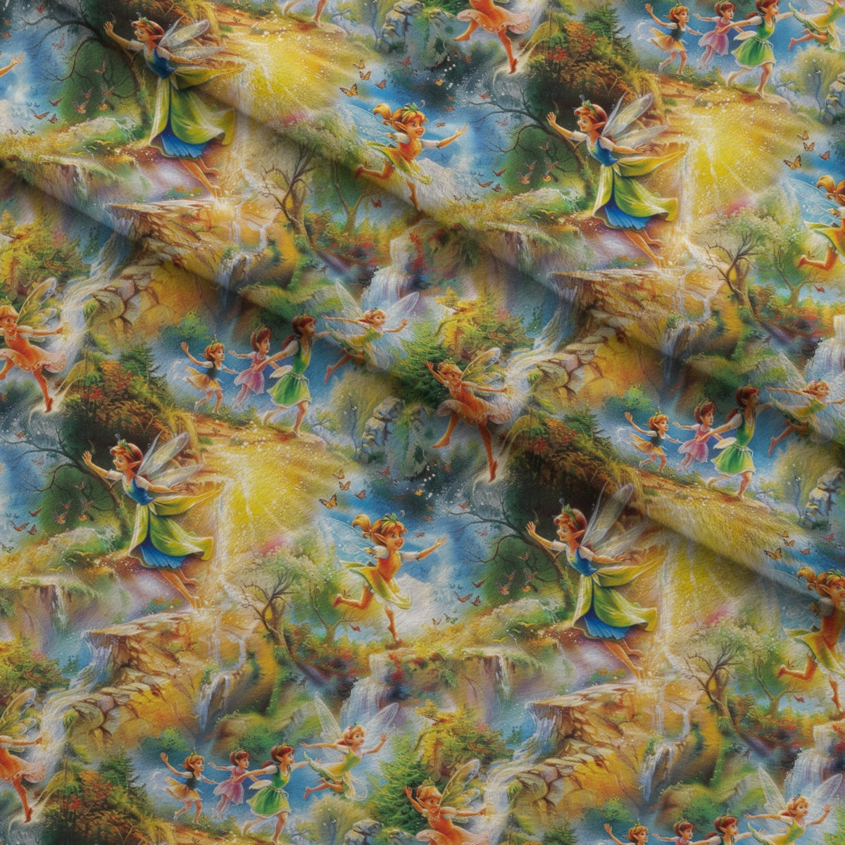 Pixie Falls Pattern 11 Fleece Fabric — fleece fabric folded close-up preview (mv-fleece-v1:lying)