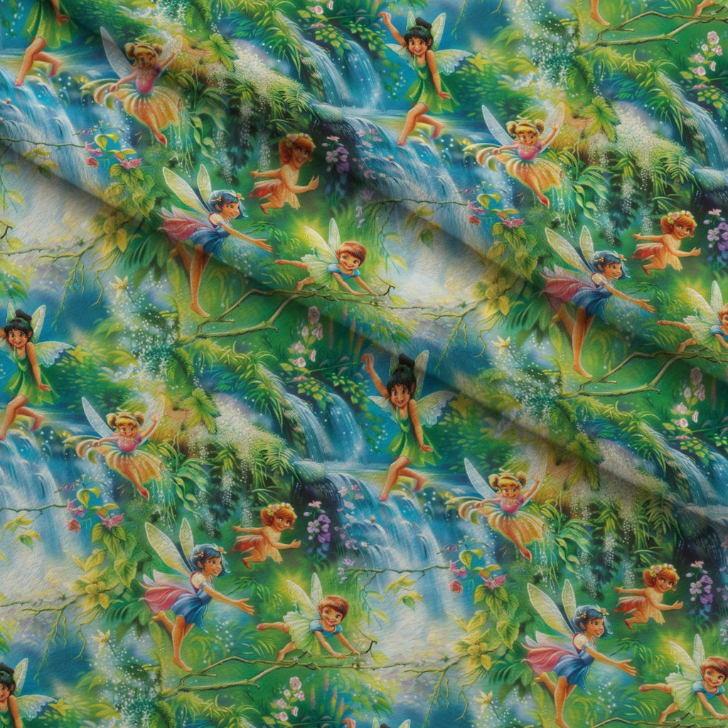 Pixie Falls Pattern 12 Fleece Fabric — fleece fabric folded close-up preview (mv-fleece-v1:lying)
