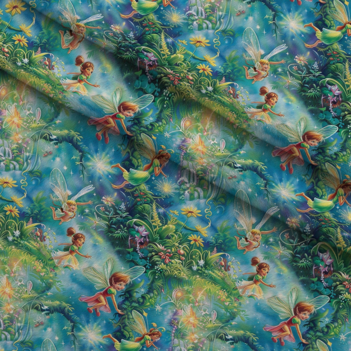 Pixie Falls Pattern 14 Fleece Fabric — fleece fabric folded close-up preview (mv-fleece-v1:lying)