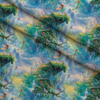 Pixie Falls Pattern 8 Fleece Fabric — fleece fabric folded close-up preview (mv-fleece-v1:lying)
