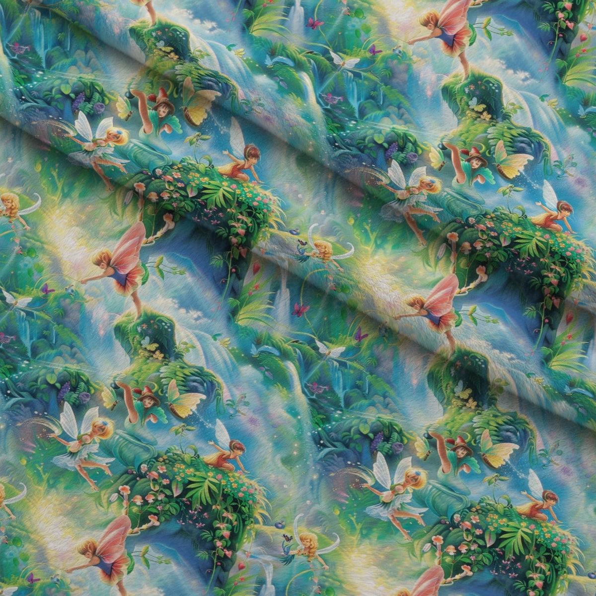 Pixie Falls Pattern 9 Fleece Fabric — fleece fabric folded close-up preview (mv-fleece-v1:lying)