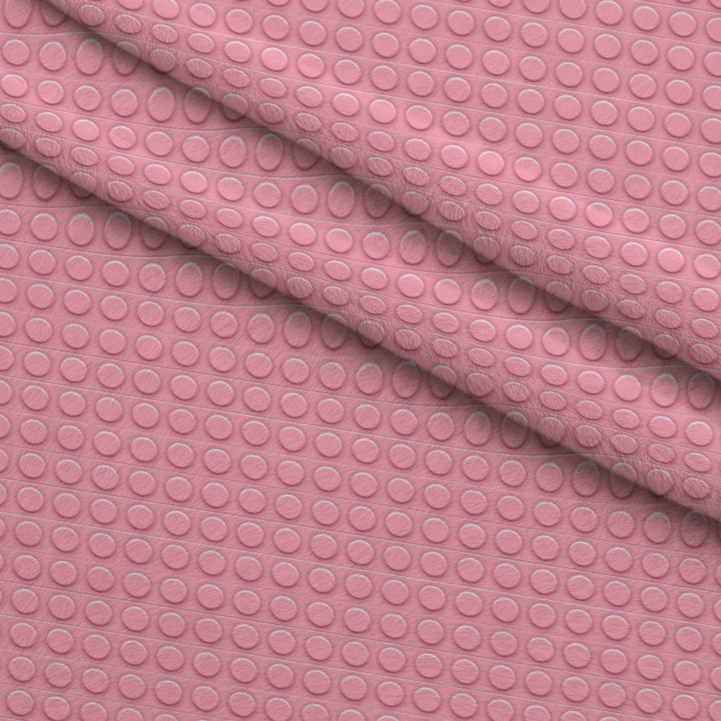 Playful Bricks Pattern 16 Fleece Fabric — fleece fabric folded close-up preview (mv-fleece-v1:lying)