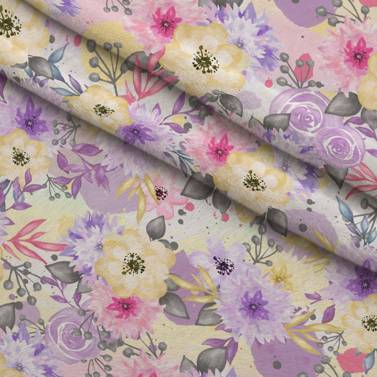 Poison Apple Princess Pattern 7 Fleece Fabric — fleece fabric folded close-up preview (mv-fleece-v1:lying)