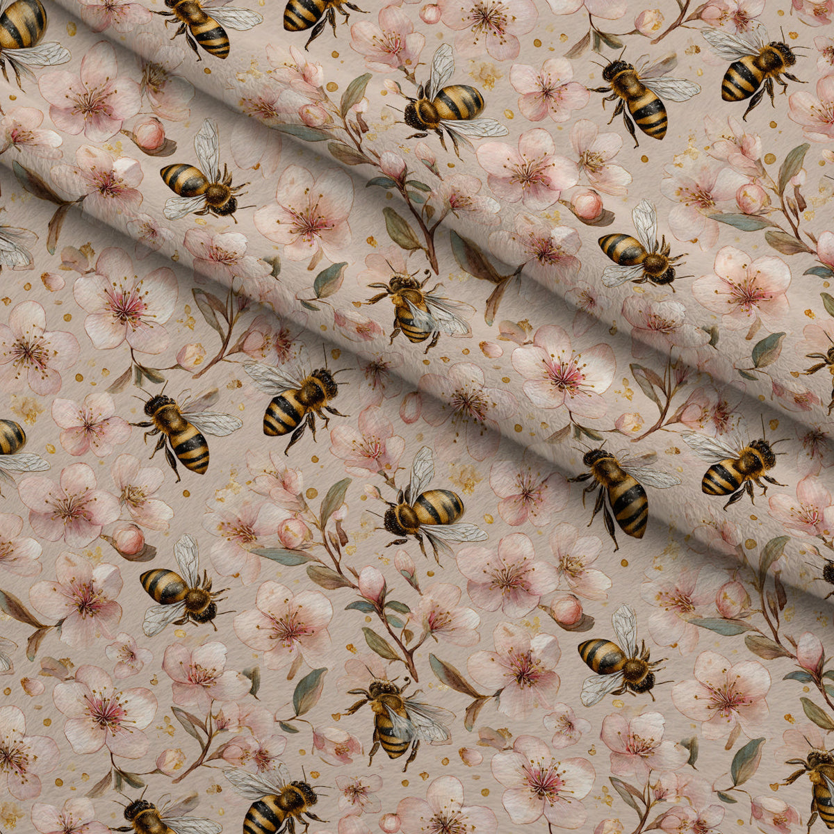 Pollen Parade Pattern 16 Fleece Fabric — fleece fabric folded close-up preview (mv-fleece-v1:lying)