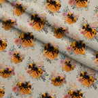 Pollen Parade Pattern 37 Fleece Fabric — fleece fabric folded close-up preview (mv-fleece-v1:lying)