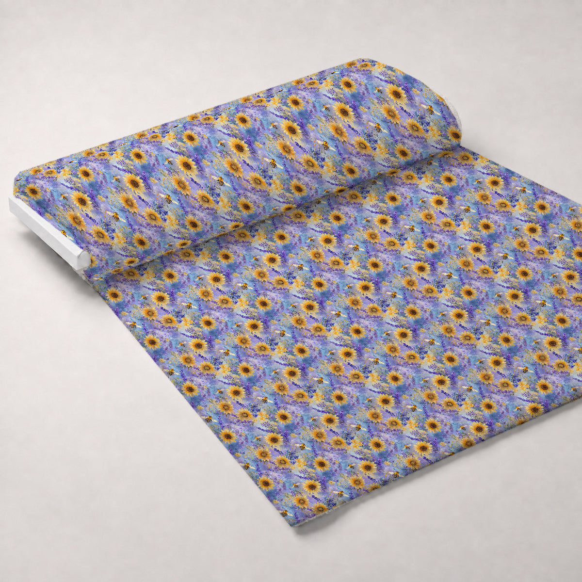 Pollen Parade Pattern 41 Fleece Fabric — fleece fabric unrolled bolt preview (mv-fleece-v1:bolt)