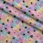 Pollen Parade Pattern 46 Fleece Fabric — fleece fabric folded close-up preview (mv-fleece-v1:lying)