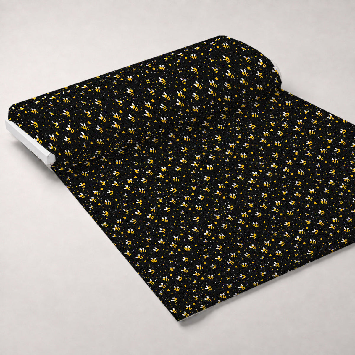 Pollen Parade Pattern 6 Fleece Fabric — fleece fabric unrolled bolt preview (mv-fleece-v1:bolt)