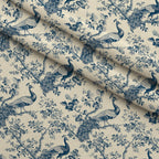 Porcelain Aviary Pattern 3 Fleece Fabric — fleece fabric folded close-up preview (mv-fleece-v1:lying)