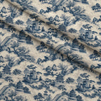 Porcelain Aviary Pattern 7 Fleece Fabric — fleece fabric folded close-up preview (mv-fleece-v1:lying)