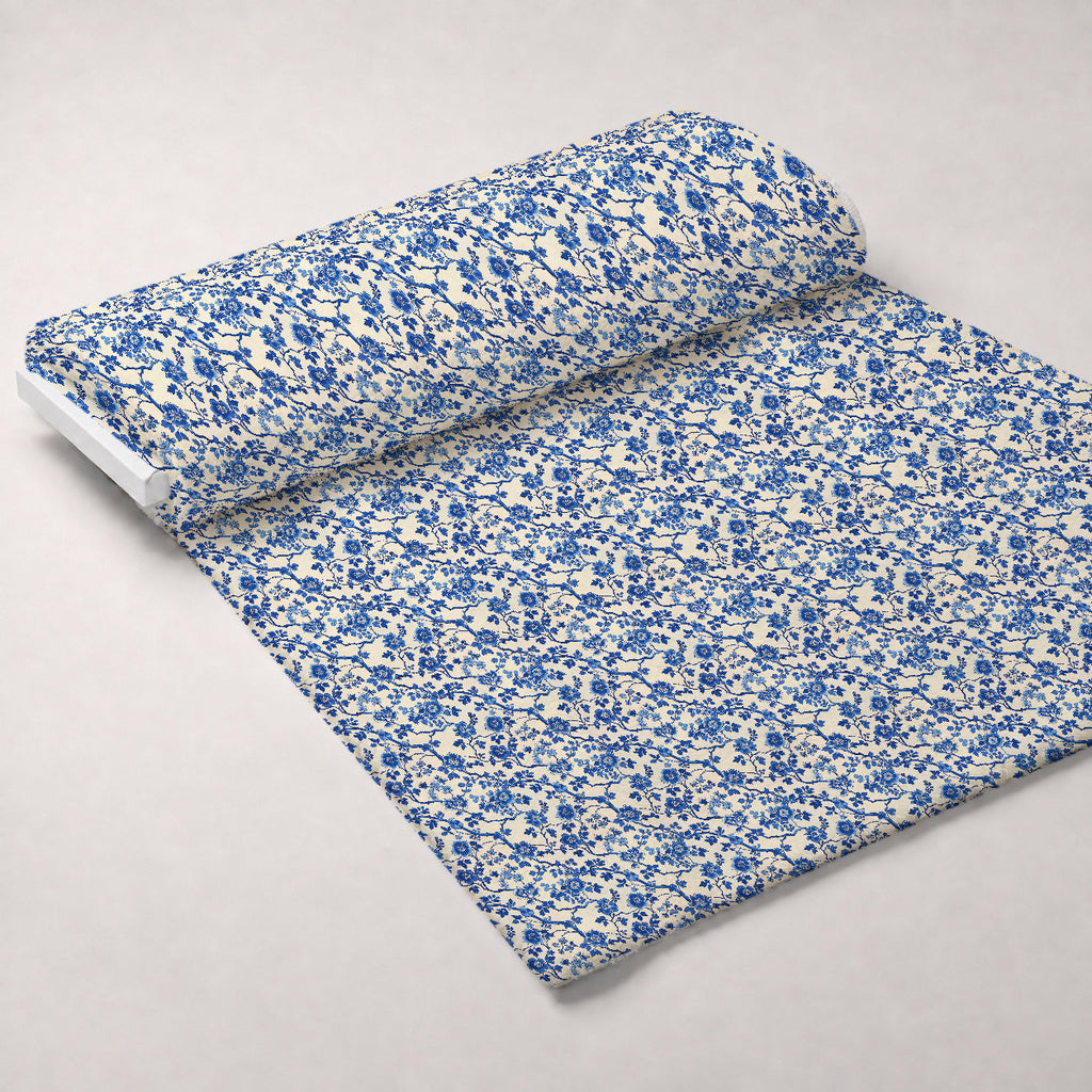 Porcelain Aviary Pattern 8 Fleece Fabric — fleece fabric unrolled bolt preview (mv-fleece-v1:bolt)