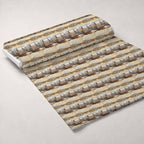 Postcard Roses Pattern 8 Fleece Fabric — fleece fabric unrolled bolt preview (mv-fleece-v1:bolt)