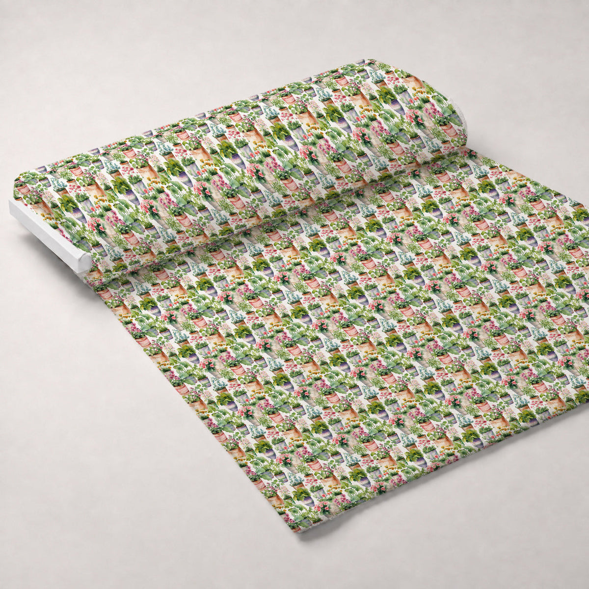 Potting Shed Pattern 4 Fleece Fabric — fleece fabric unrolled bolt preview (mv-fleece-v1:bolt)