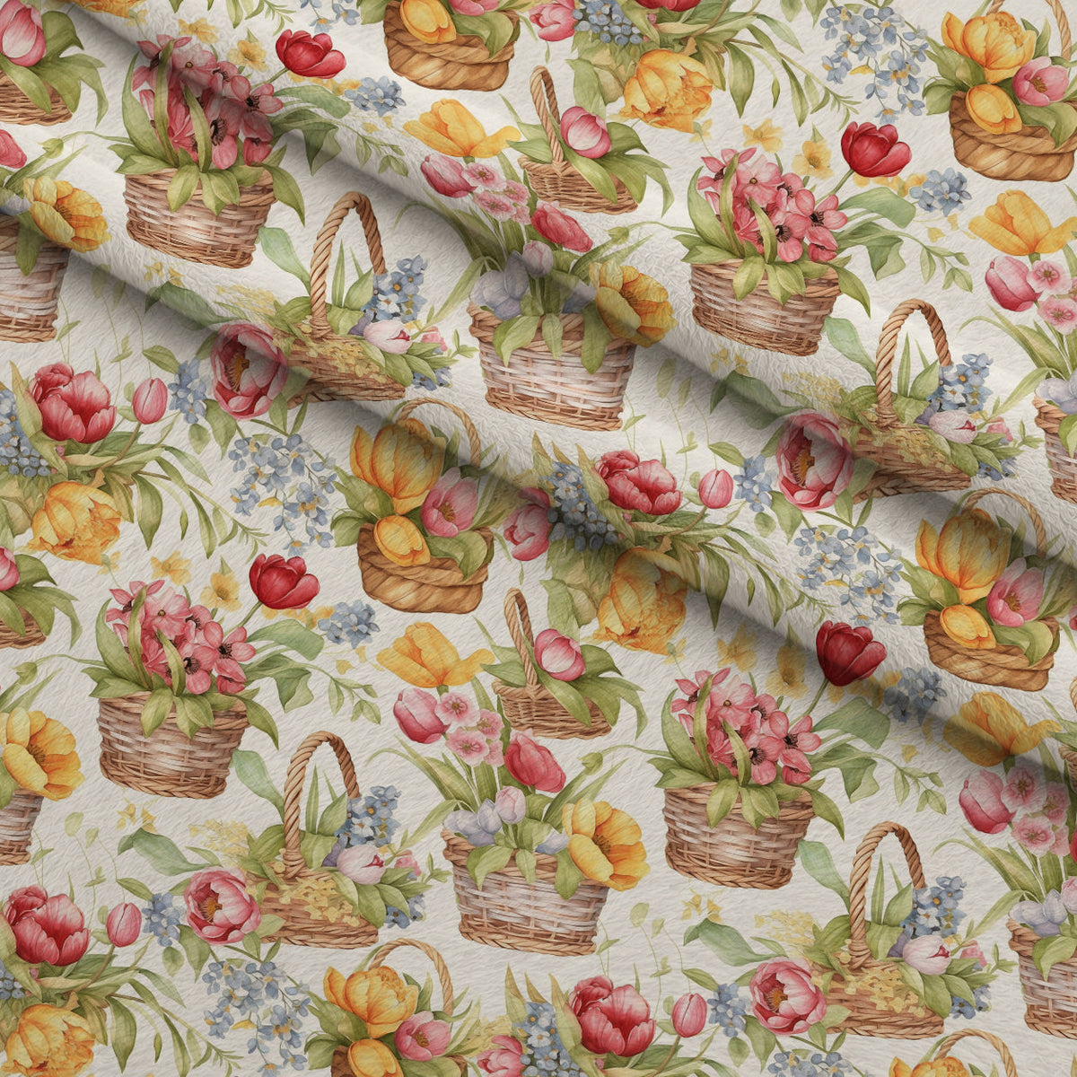 Potting Shed Pattern 6 Fleece Fabric — fleece fabric folded close-up preview (mv-fleece-v1:lying)