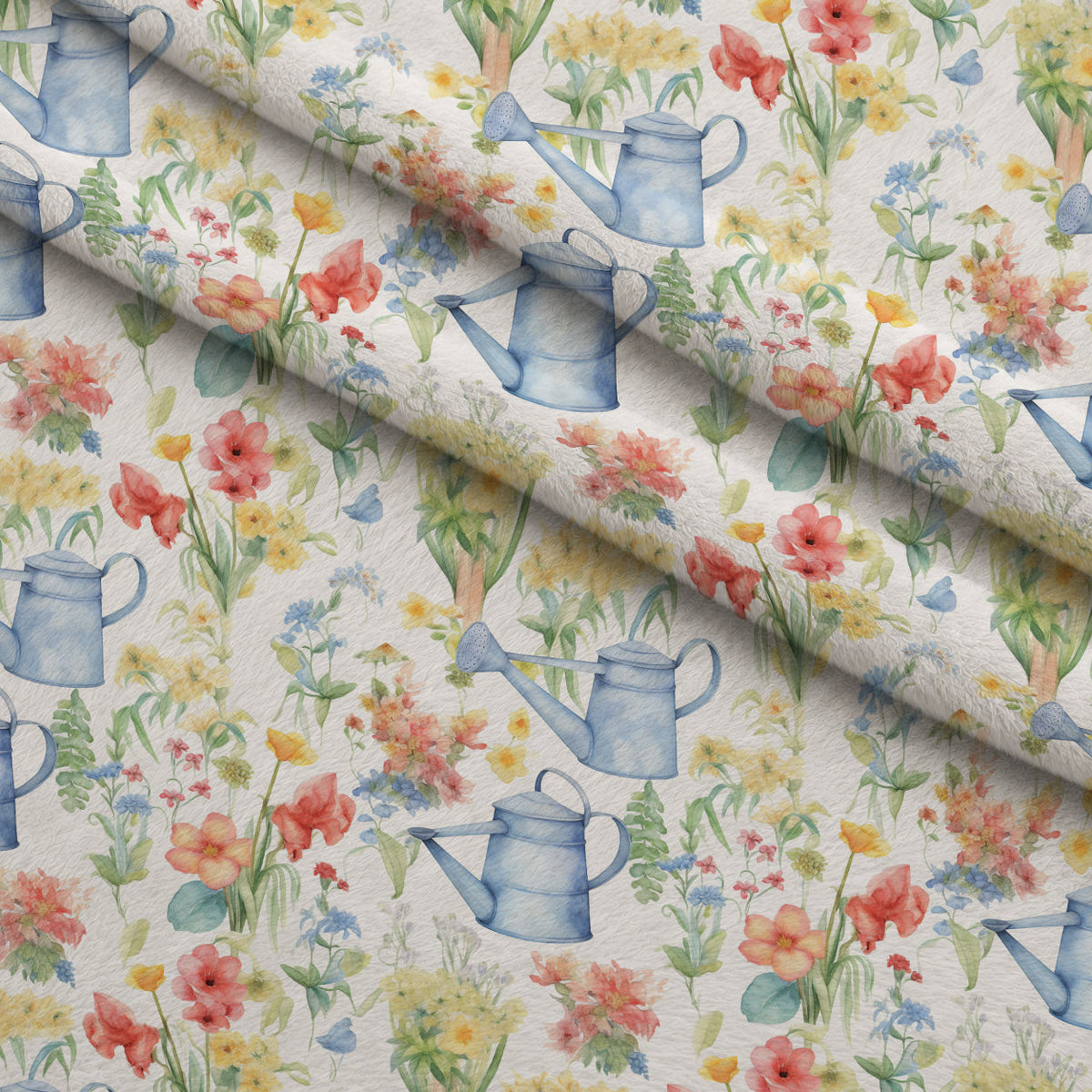 Potting Shed Pattern 8 Fleece Fabric — fleece fabric folded close-up preview (mv-fleece-v1:lying)