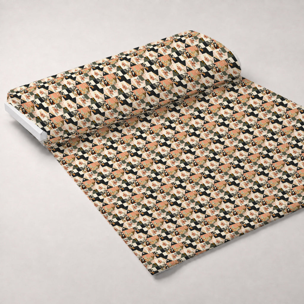 Prairie Blooms Pattern 10 Fleece Fabric — fleece fabric unrolled bolt preview (mv-fleece-v1:bolt)