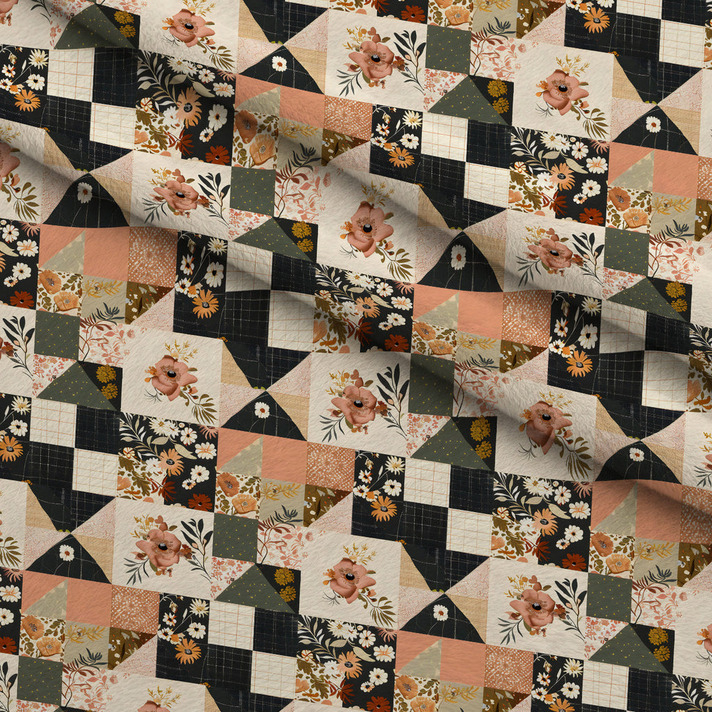 Prairie Blooms Pattern 10 Fleece Fabric — fleece fabric folded close-up preview (mv-fleece-v1:lying)