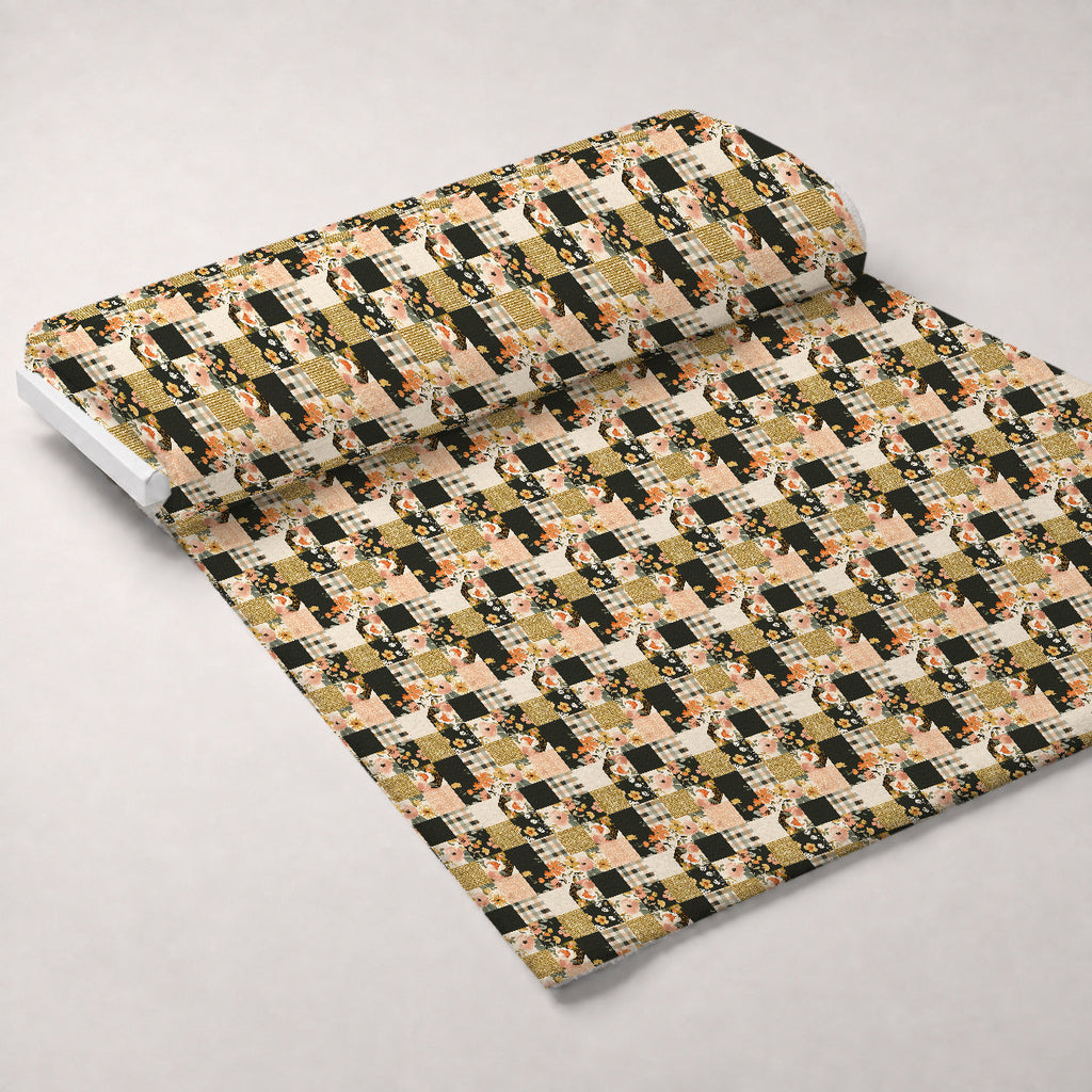 Prairie Blooms Pattern 13 Fleece Fabric — fleece fabric unrolled bolt preview (mv-fleece-v1:bolt)