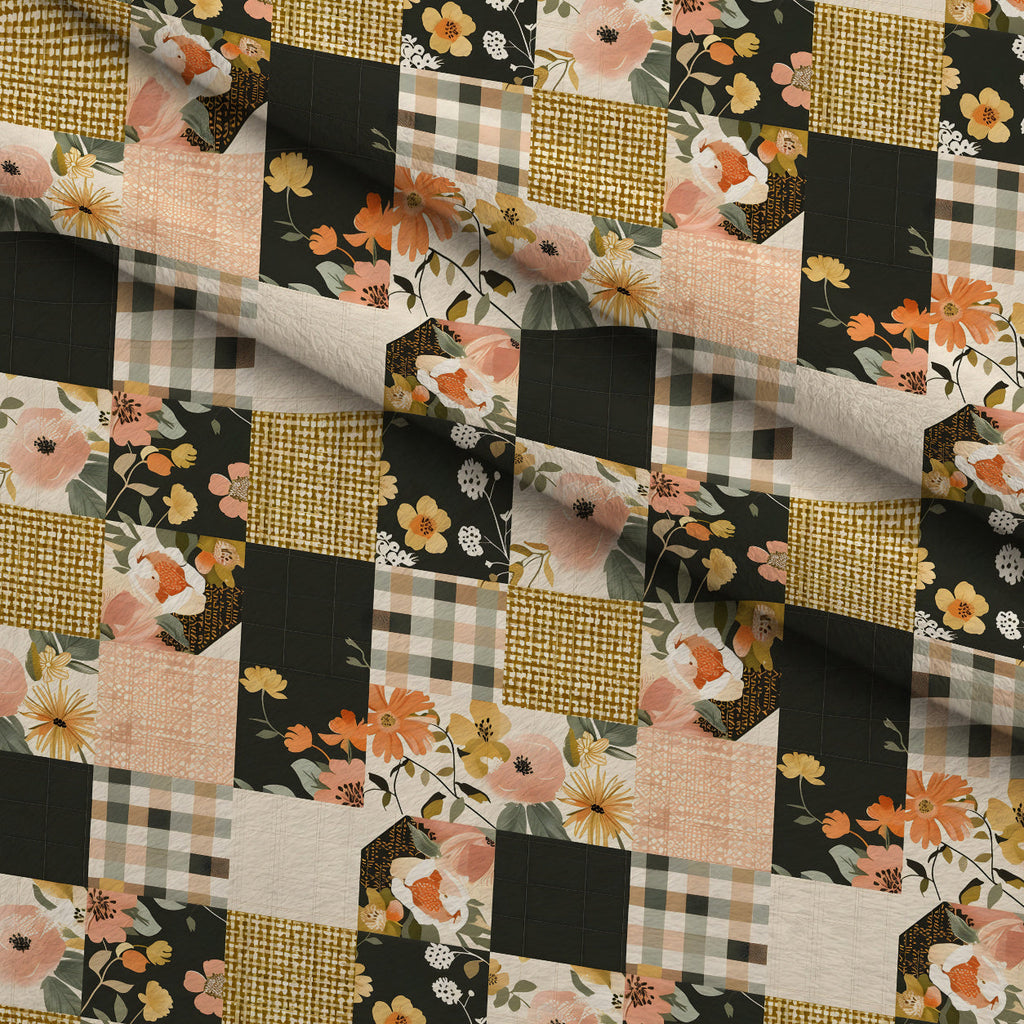 Prairie Blooms Pattern 13 Fleece Fabric — fleece fabric folded close-up preview (mv-fleece-v1:lying)