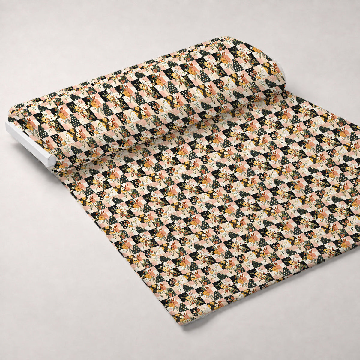 Prairie Blooms Pattern 3 Fleece Fabric — fleece fabric unrolled bolt preview (mv-fleece-v1:bolt)