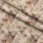 Prairie Petals Pattern 10 Fleece Fabric — fleece fabric folded close-up preview (mv-fleece-v1:lying)