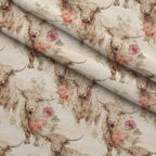 Prairie Petals Pattern 9 Fleece Fabric — fleece fabric folded close-up preview (mv-fleece-v1:lying)