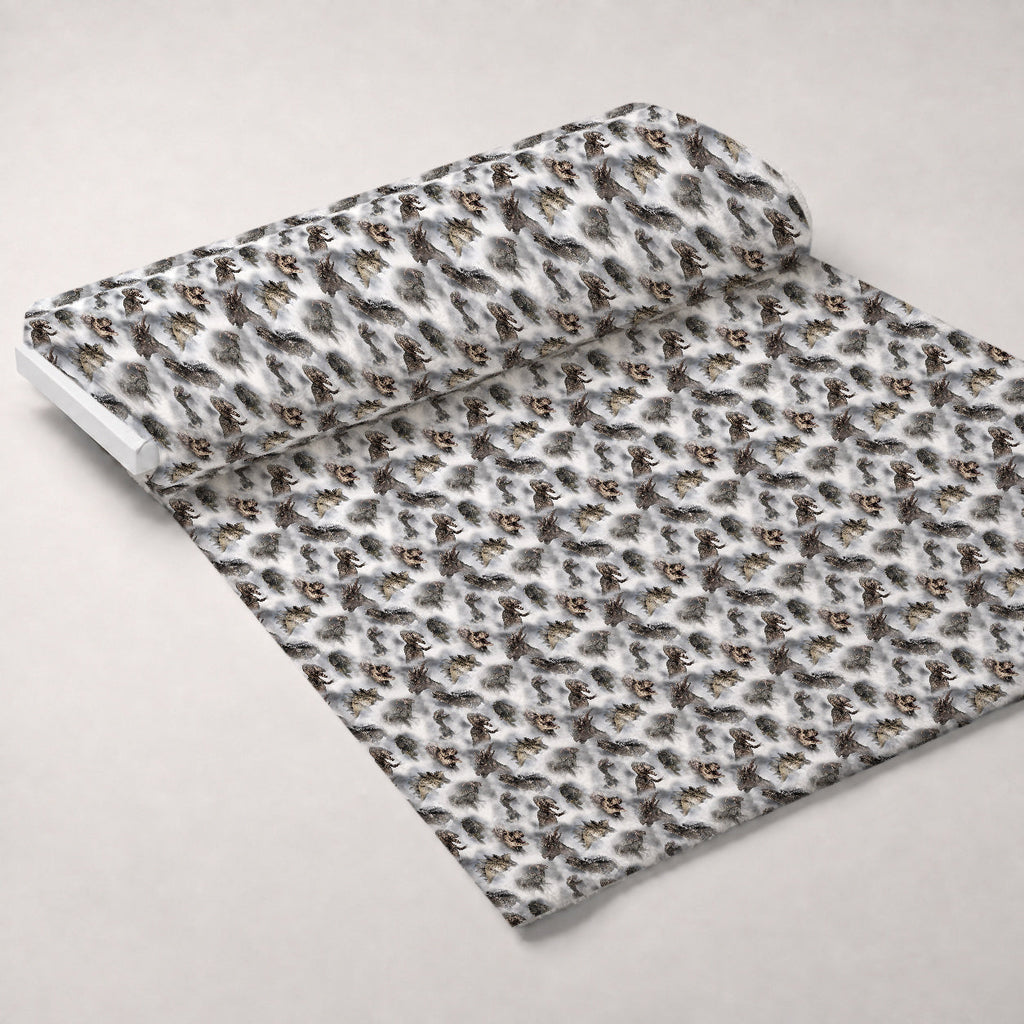Prehistoric Mist Pattern 1 Fleece Fabric — fleece fabric unrolled bolt preview (mv-fleece-v1:bolt)