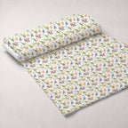 Prehistoric Pals Pattern 2 Fleece Fabric — fleece fabric unrolled bolt preview (mv-fleece-v1:bolt)