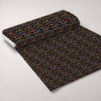 Pride Neon Outline Fleece Fabric — fleece fabric unrolled bolt preview (mv-fleece-v1:bolt)