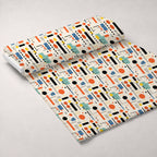 Primary Geometry Pattern 1 Fleece Fabric — fleece fabric unrolled bolt preview (mv-fleece-v1:bolt)