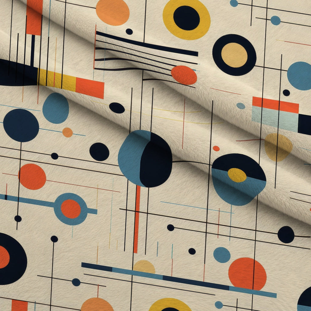 Primary Geometry Pattern 10 Fleece Fabric — fleece fabric folded close-up preview (mv-fleece-v1:lying)