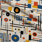 Primary Geometry Pattern 12 Fleece Fabric — fleece fabric folded close-up preview (mv-fleece-v1:lying)