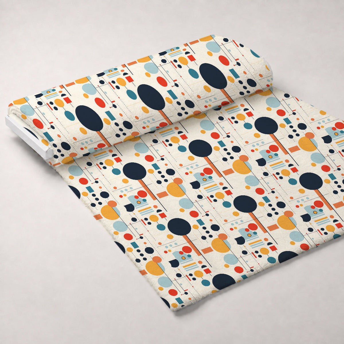 Primary Geometry Pattern 2 Fleece Fabric — fleece fabric unrolled bolt preview (mv-fleece-v1:bolt)