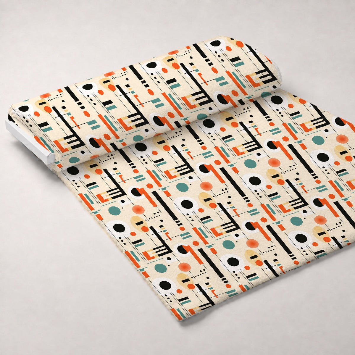 Primary Geometry Pattern 3 Fleece Fabric — fleece fabric unrolled bolt preview (mv-fleece-v1:bolt)