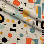 Primary Geometry Pattern 4 Fleece Fabric — fleece fabric folded close-up preview (mv-fleece-v1:lying)