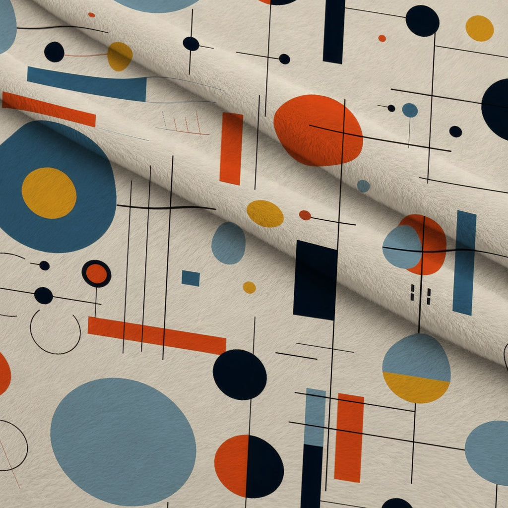 Primary Geometry Pattern 5 Fleece Fabric — fleece fabric folded close-up preview (mv-fleece-v1:lying)