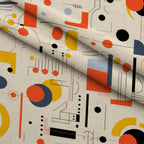 Primary Geometry Pattern 7 Fleece Fabric — fleece fabric folded close-up preview (mv-fleece-v1:lying)