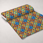 Primary Whirl Pattern 1 Fleece Fabric — fleece fabric unrolled bolt preview (mv-fleece-v1:bolt)