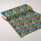 Primary Whirl Pattern 4 Fleece Fabric — fleece fabric unrolled bolt preview (mv-fleece-v1:bolt)