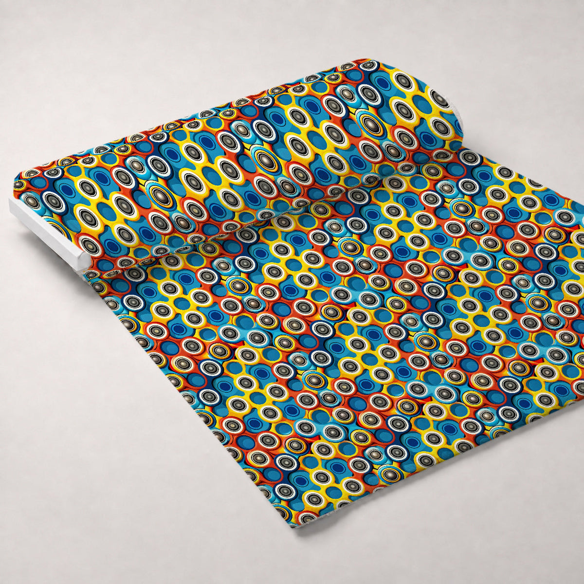 Primary Whirl Pattern 4 Fleece Fabric — fleece fabric unrolled bolt preview (mv-fleece-v1:bolt)