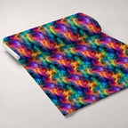 Prism Petals Pattern 10 Fleece Fabric — fleece fabric unrolled bolt preview (mv-fleece-v1:bolt)