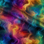 Prism Petals Pattern 10 Fleece Fabric — fleece fabric folded close-up preview (mv-fleece-v1:lying)