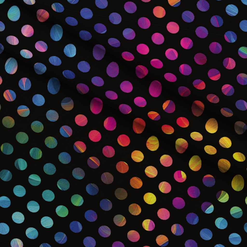 Prism Petals Pattern 13 Fleece Fabric — fleece fabric folded close-up preview (mv-fleece-v1:lying)