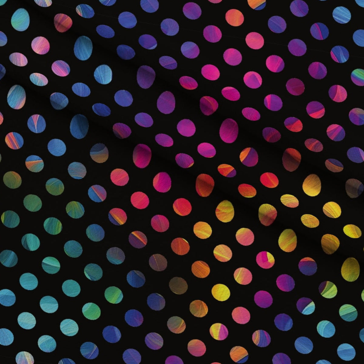 Prism Petals Pattern 13 Fleece Fabric — fleece fabric folded close-up preview (mv-fleece-v1:lying)