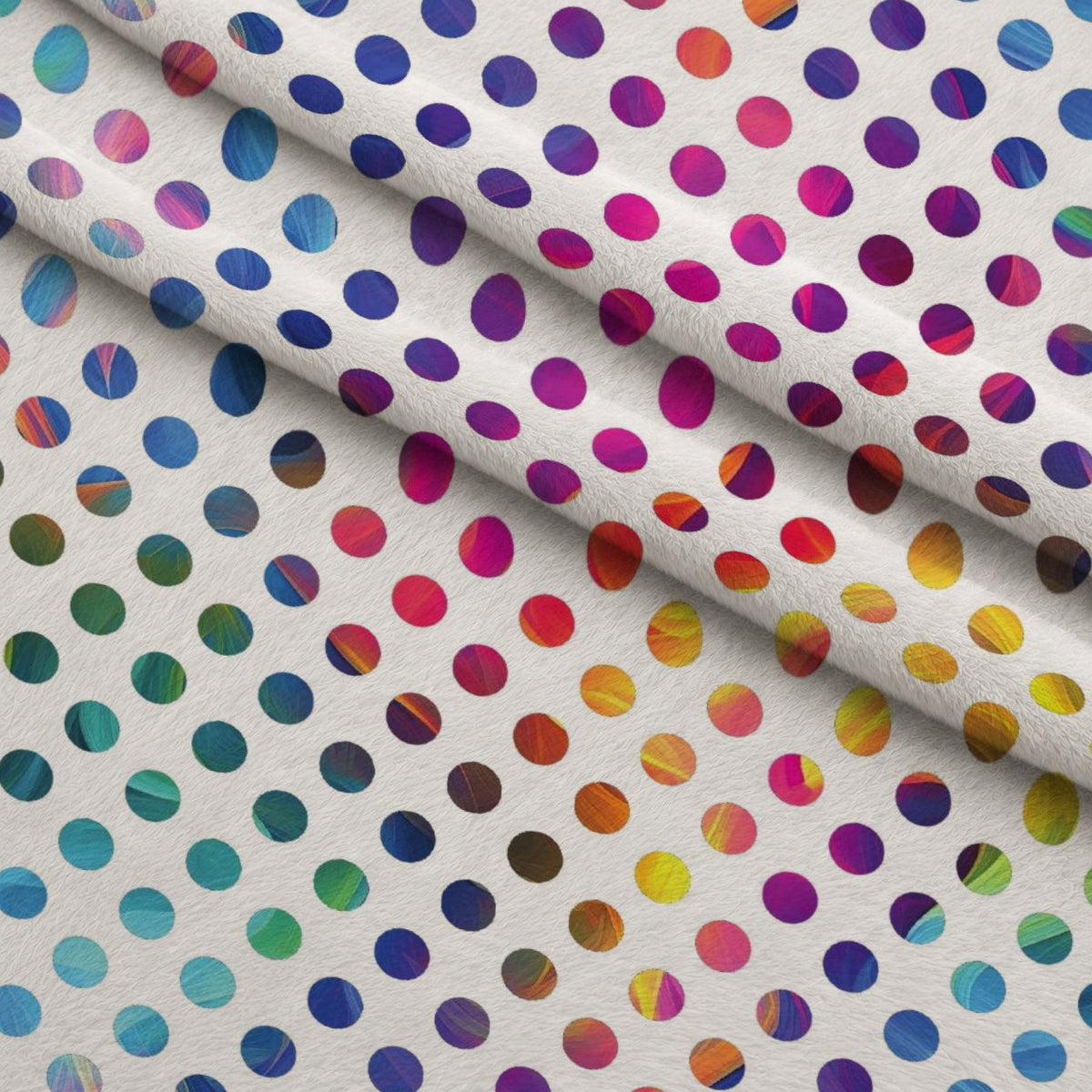 Prism Petals Pattern 14 Fleece Fabric — fleece fabric folded close-up preview (mv-fleece-v1:lying)