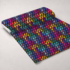 Prism Petals Pattern 15 Fleece Fabric — fleece fabric unrolled bolt preview (mv-fleece-v1:bolt)