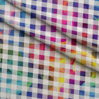 Prism Petals Pattern 16 Fleece Fabric — fleece fabric folded close-up preview (mv-fleece-v1:lying)