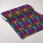 Prism Petals Pattern 17 Fleece Fabric — fleece fabric unrolled bolt preview (mv-fleece-v1:bolt)