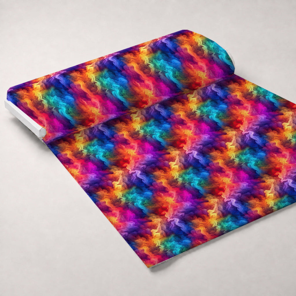Prism Petals Pattern 7 Fleece Fabric — fleece fabric unrolled bolt preview (mv-fleece-v1:bolt)
