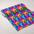 Prism Petals Pattern 8 Fleece Fabric — fleece fabric unrolled bolt preview (mv-fleece-v1:bolt)
